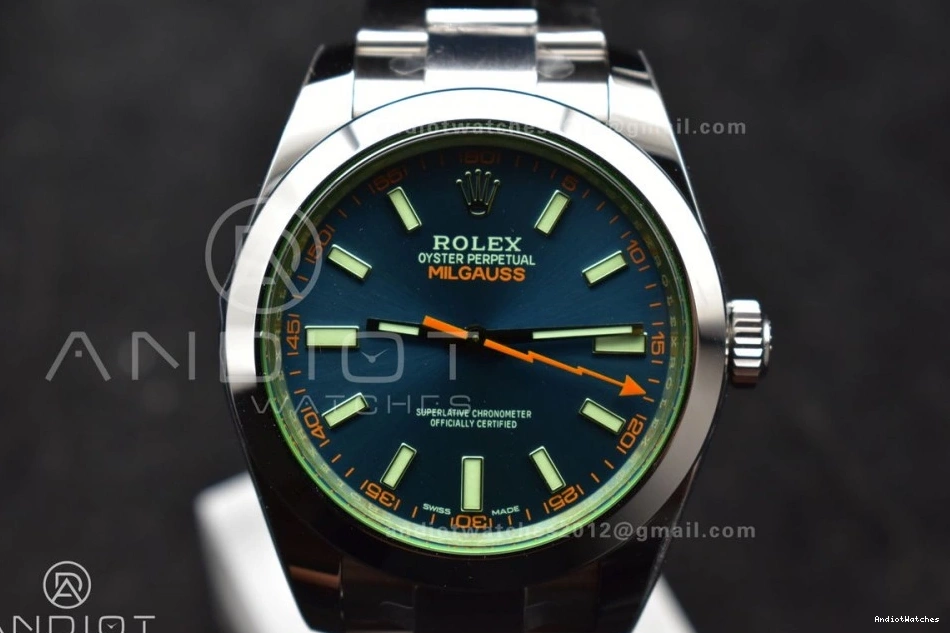 116400 SS Milgauss Steel 904L Edition Dial VS GV Best Bracelet Blue 1:1 on Youthful 909 VSF 0505